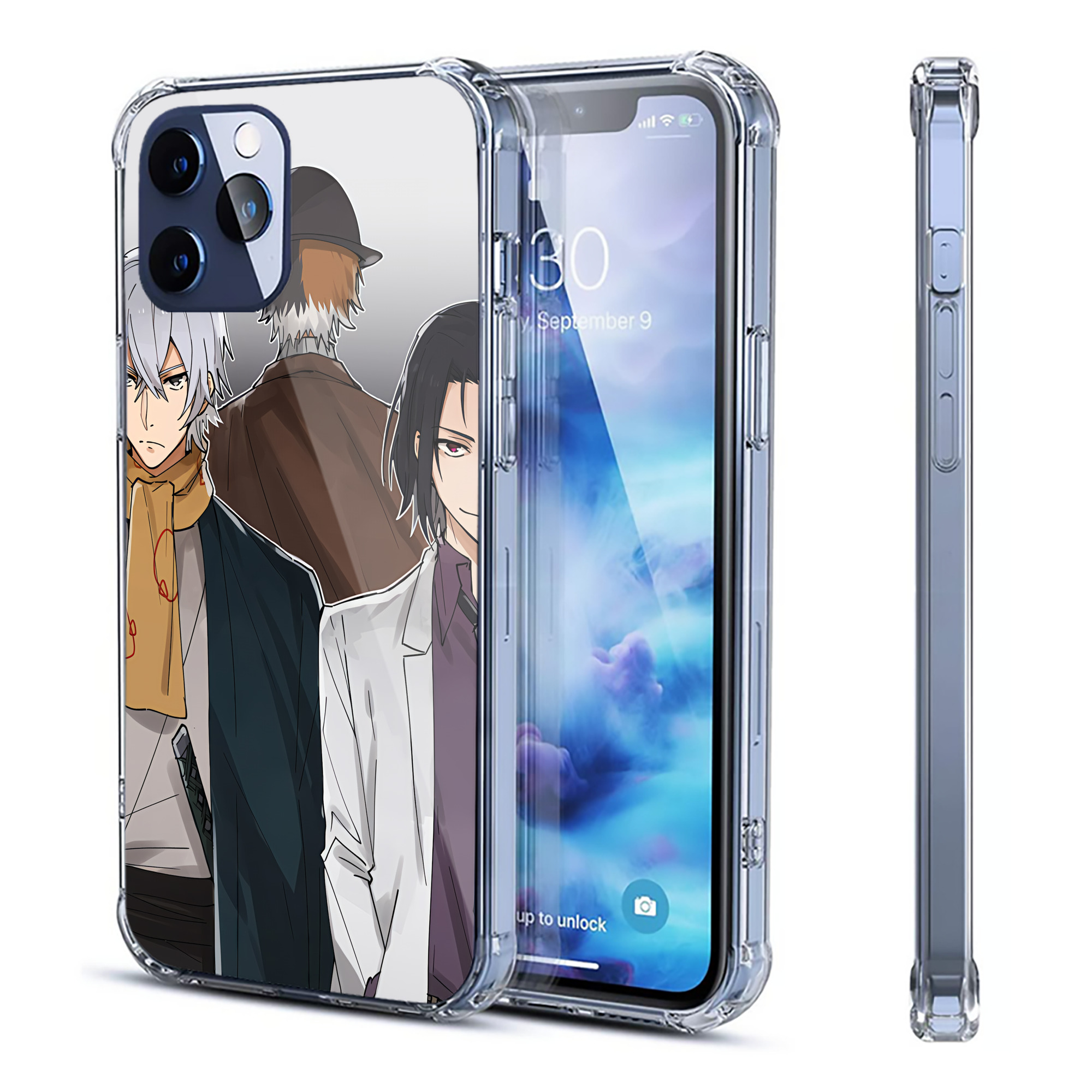 （画像用） 文豪ストレイドッグス Bungo Stray Dogs 【iPhone 12シリーズ対応】透明スマホケース（クリアソフトケース）